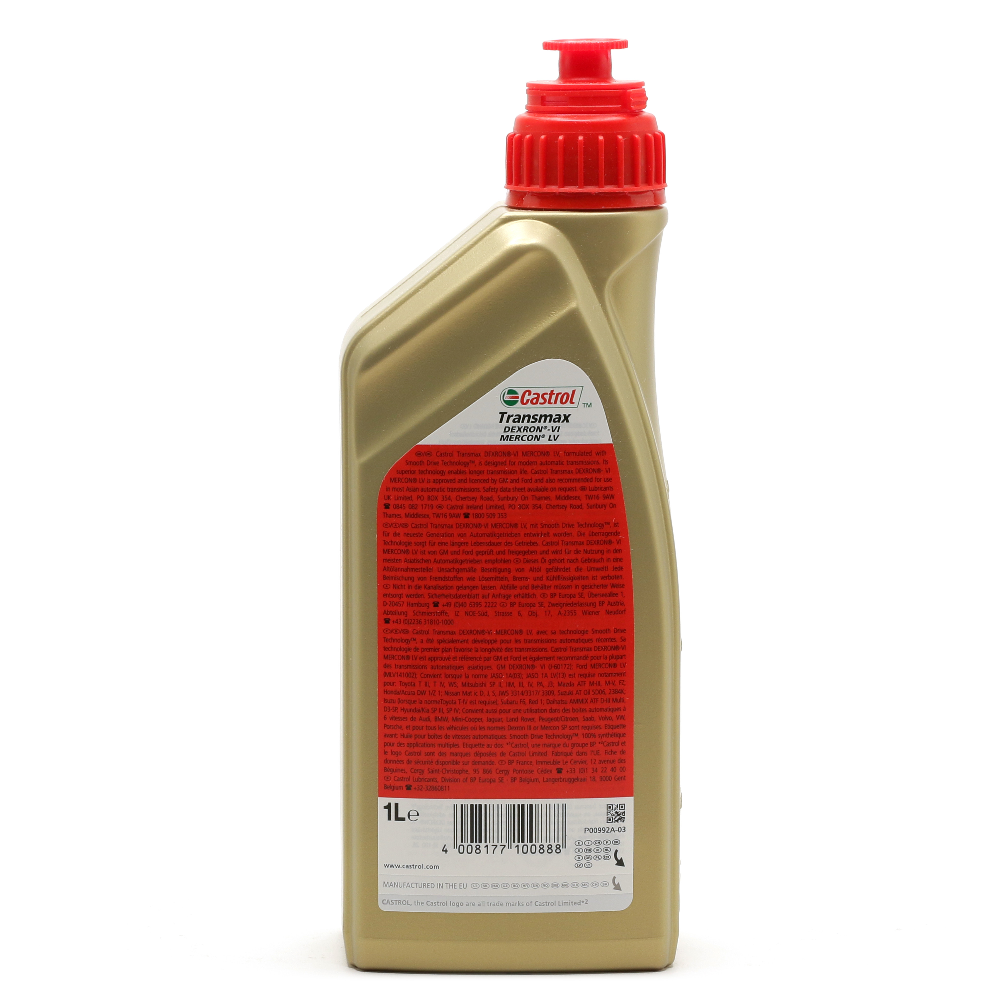 Castrol Transmax Dexron-VI Mercon LV Automatik Getriebeöl 1l Flasche